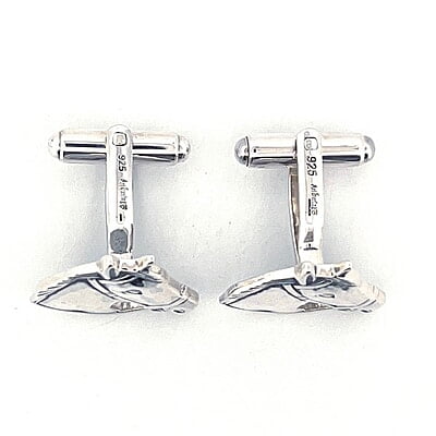 Cufflinks Horse Head  Swivel Design English Sterling Silver. SKU #: CU497.