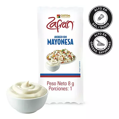 CUSTOM CULINARY MAYONESA PORCION 204 PZ 8 G