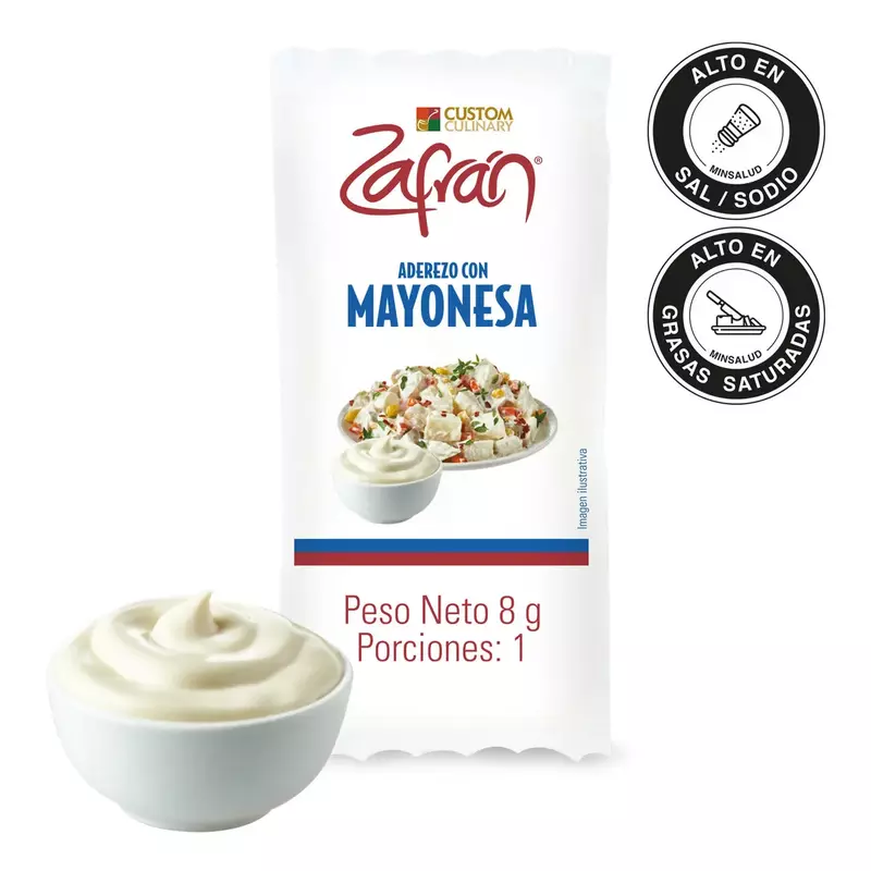 CUSTOM CULINARY MAYONESA PORCION 204 PZ 8 G