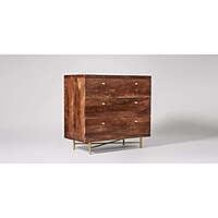 Ray 3 Drawer Chest Of Drawers In Walnut Ray 3 Drawer Chest Of Drawers In Walnut