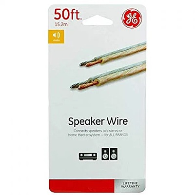 GE 50 ft. 18AWG Speaker Wire - 2 Conductor