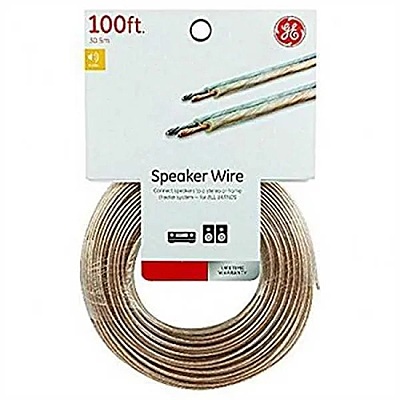 GE 100 ft. 18AWG Speaker Wire - 2 Conductor