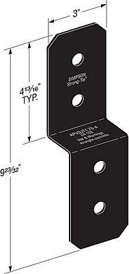 Simpson Strong-Tie Outdoor Accents - Avant Deck Joist Tie PC ZMAX