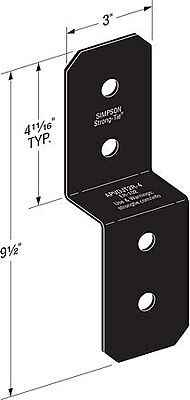 Simpson Strong-Tie Outdoor Accents - Avant Deck Joist Tie PC ZMAX