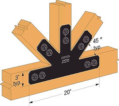 Simpson Strong-Tie Outdoor Accents - Avant Arch Gable Plate