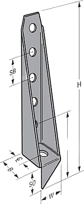 Simpson Strong-Tie Wood Conn - Holdown & Tension Ties - Bolted Holdown HD