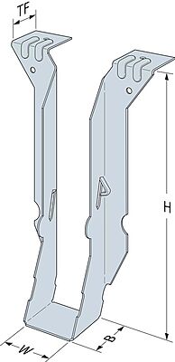 Simpson Strong-Tie Wood Conn - Solid Lumber Conn - Top-Flange Hanger JB Simpson Strong-Tie Wood Conn - Solid Lumber Conn - Top-Flange Hanger JB