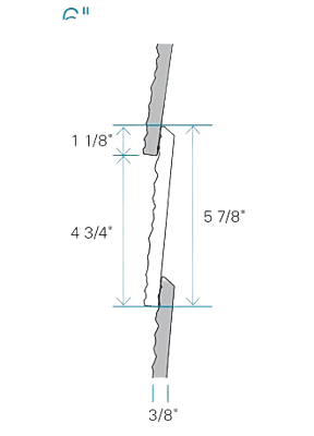 CanExel Ced'r Vue - Snap Lap (two 6") Plank Bundle