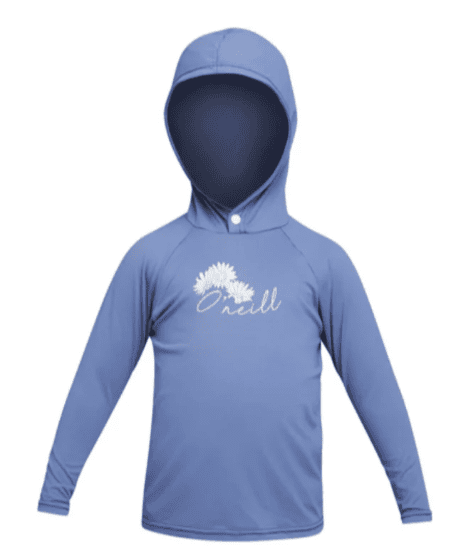 5327GOA-BIC | GIRLS TODDLER SPF HOODED LS RASH TEE | 6 | Bic Blue Ice | | Niño | ONEILL