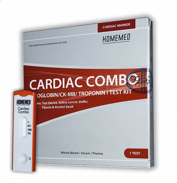 HOMEMED Cardiac Combo (Myoglobin/CK-MB/Troponin I) Test kit HOMEMED Cardiac Combo (Myoglobin/CK-MB/Troponin I) Test kit