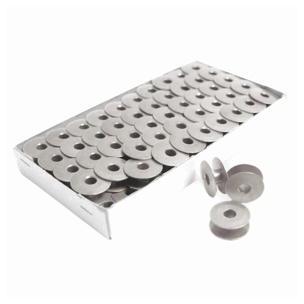 Carretel Metálico Sin Huecos (Plana) Caja X 100 Unidades