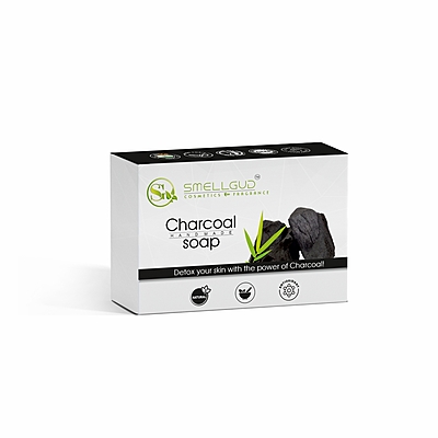 Natural Charcoal Soap| Deeply cleanses and detoxifies| Reduces acne and blackheads| Firms up skin| Suitable for all skin types