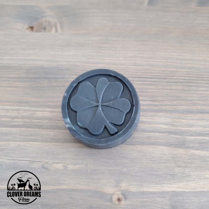 Charcoal Clover Round Unscented Charcoal Clover Round Unscented