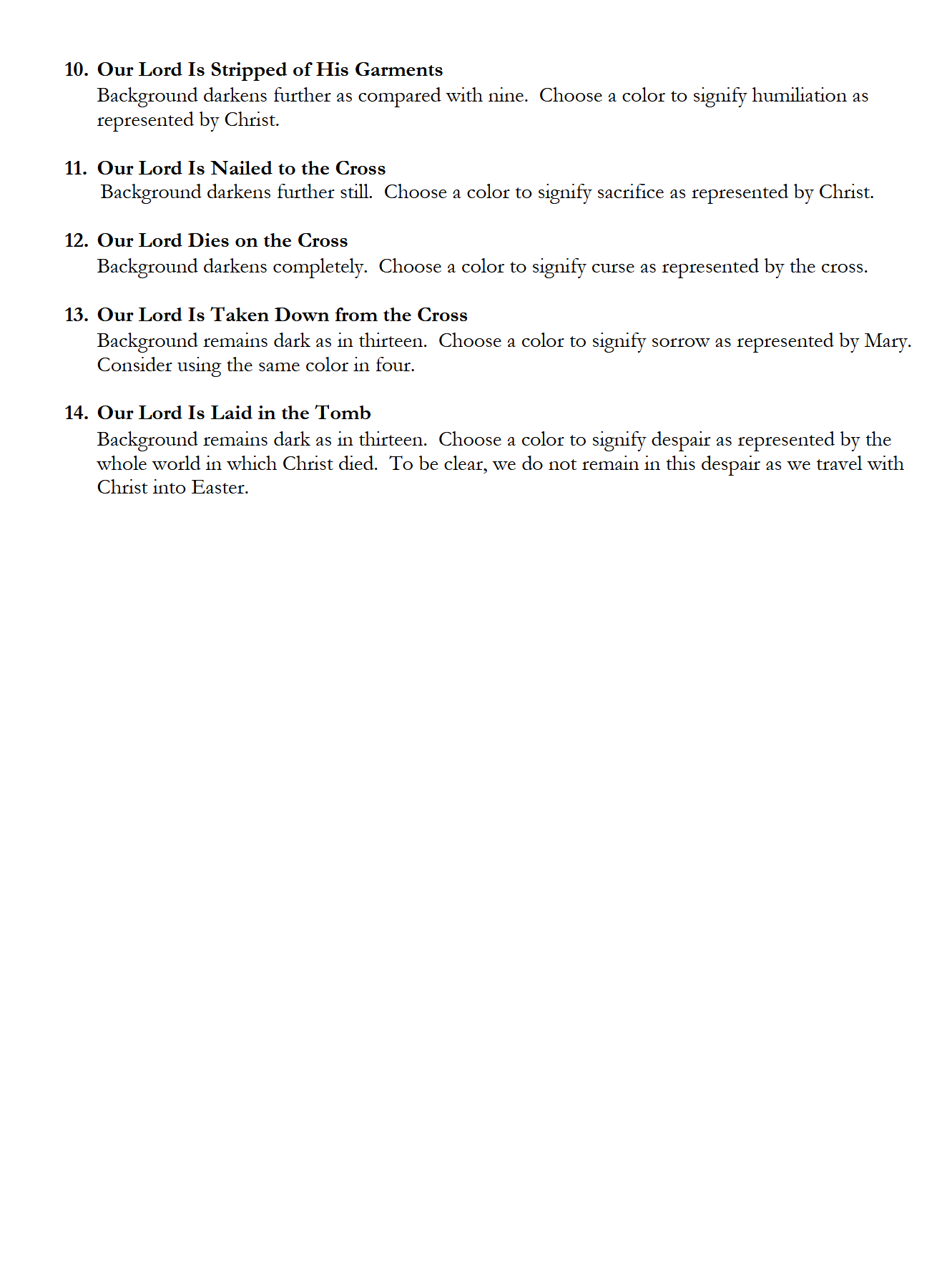 Children's Stations of the Cross: An Instructional Coloring Book (Emailed Download)