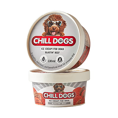 Chill Dogs Blastin' Beef Box 130ml X 4Cups Chill Dogs Blastin' Beef Box 130ml X 4Cups