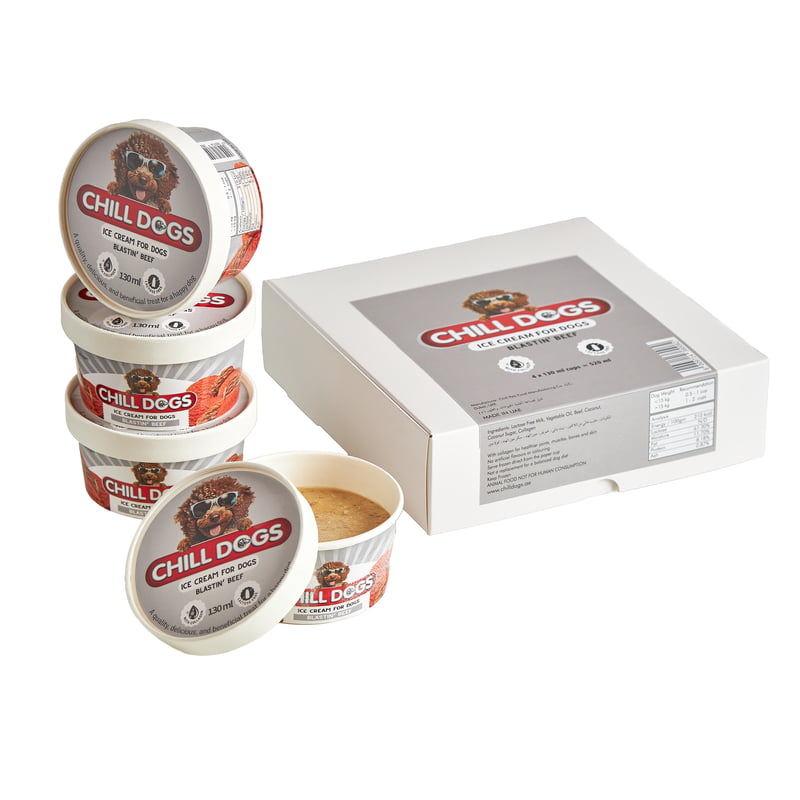 Chill Dogs Blastin' Beef Box 130ml X 4Cups Chill Dogs Blastin' Beef Box 130ml X 4Cups