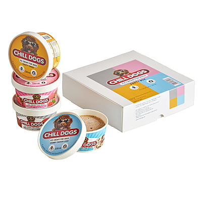 Chill Dogs Assorted Box 130ml X 4 Cups Chill Dogs Assorted Box 130ml X 4 Cups