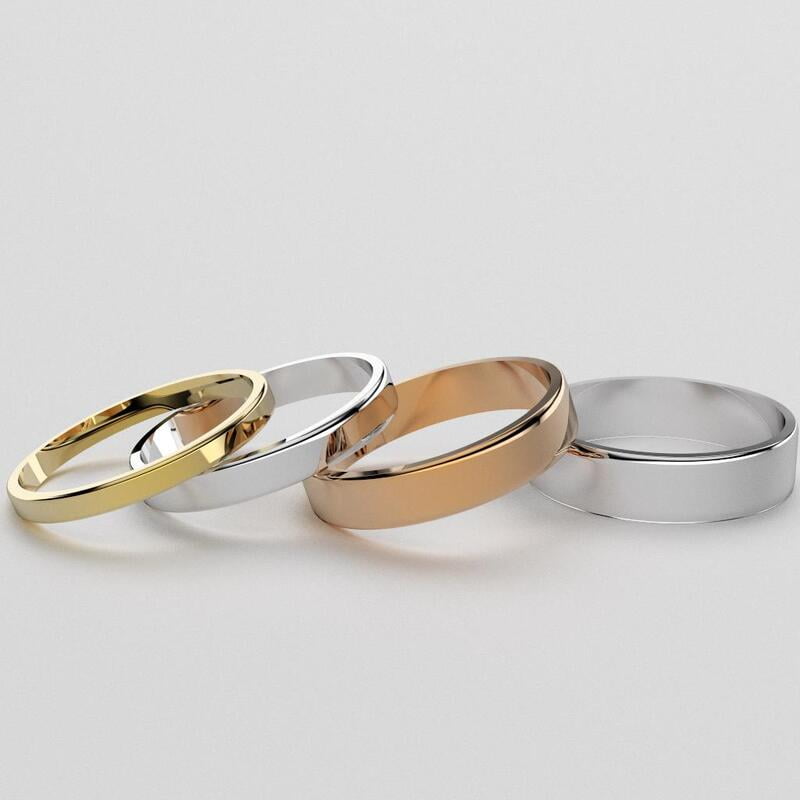 ALIANZAS CINTA 3GRS REGULAR FIT - PRECIO POR UNIDAD