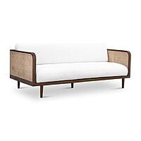 Jodhpur Rattan Sofa in Walnut - Three Seater Jodhpur Rattan Sofa in Walnut - Three Seater