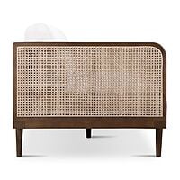 Jodhpur Rattan Sofa in Walnut - Three Seater Jodhpur Rattan Sofa in Walnut - Three Seater