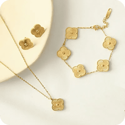 Clover Set Gold
