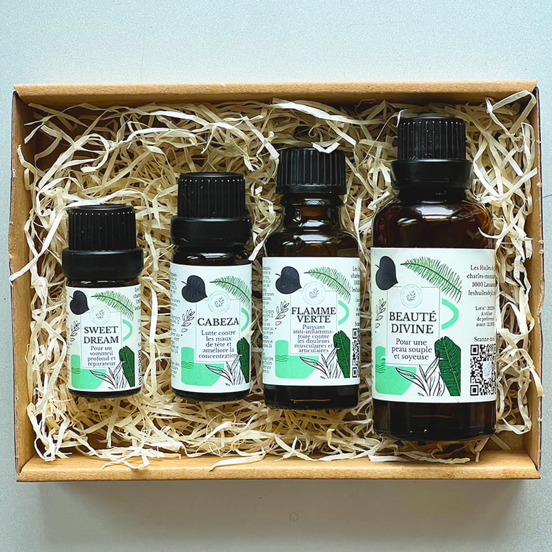 Coffret cadeau d'huiles essentielles Coffret cadeau d'huiles essentielles