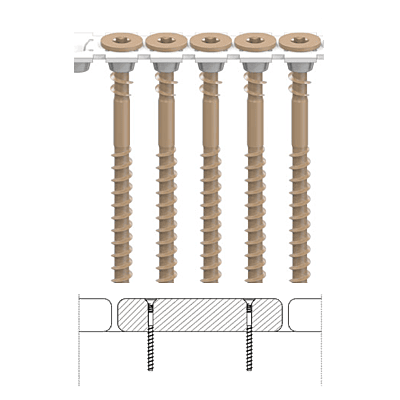 CAMO Collated Face Deck Screws for Pressure Treated