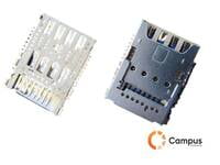 Combo - Micro Sim Card & SD Card Holder -SI-853-D Combo - Micro Sim Card & SD Card Holder -SI-853-D