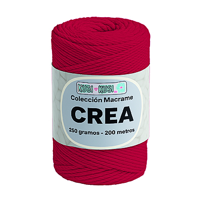 Cordon Crea # 10 Rojo Paquete X 4 ovillos X 250 Gramos
