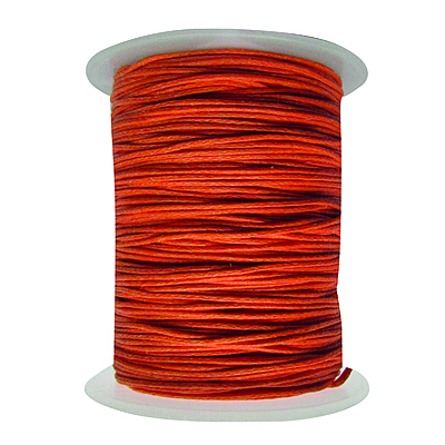 Cordon Encerado 1mm x 100 Yds Col 158 Naranja