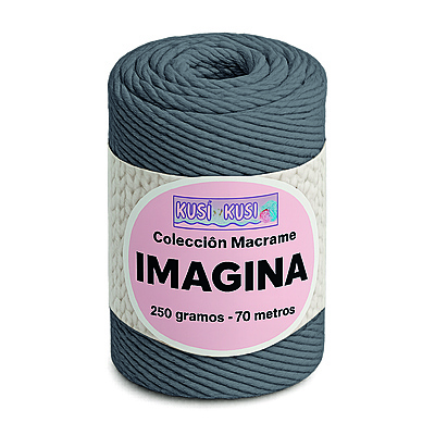 Cordon Imagina Col 02 Gris Oscuro Paquete X 4 Ovillos X 250 Gramos