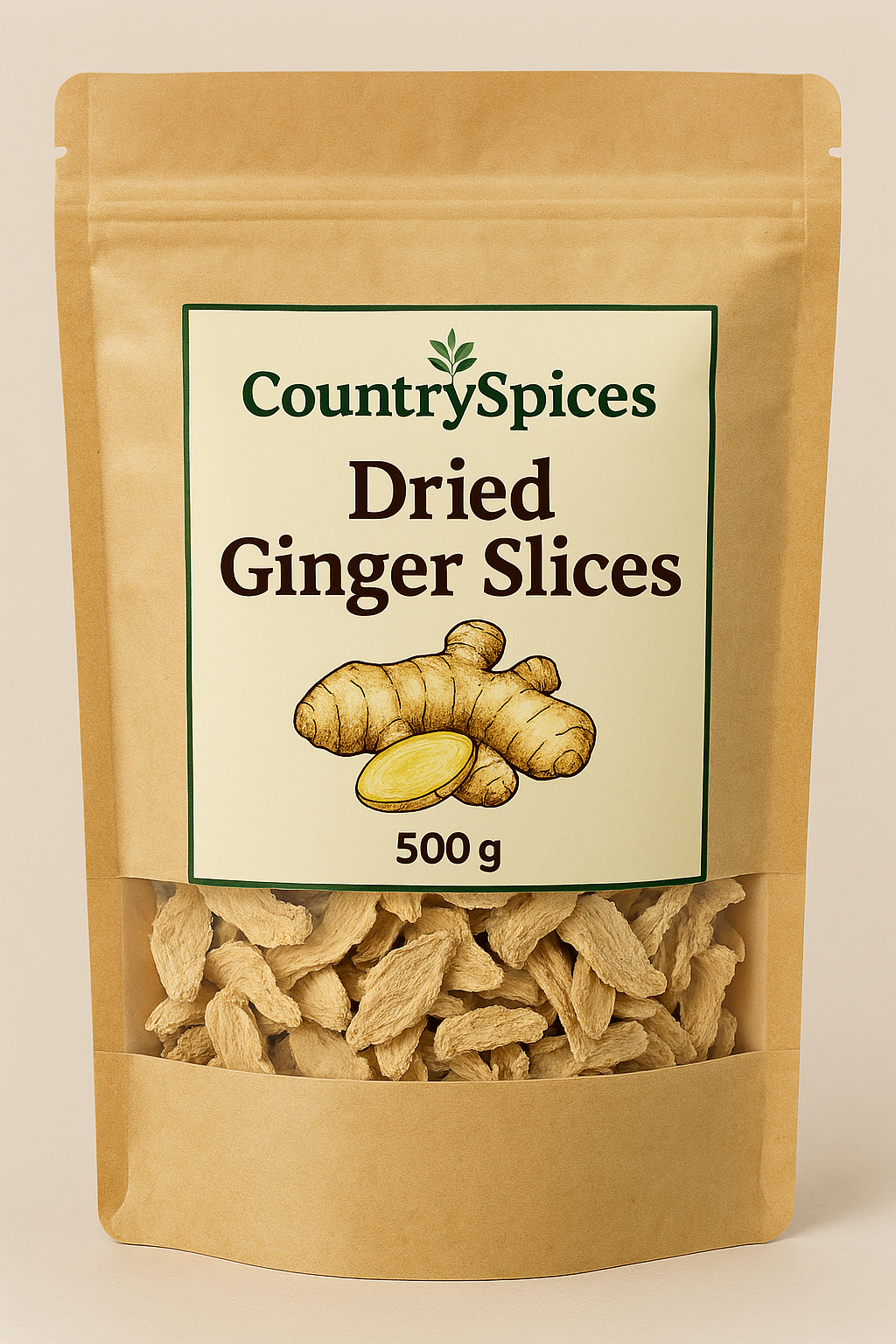 CountrySpices Dried Ginger Slices