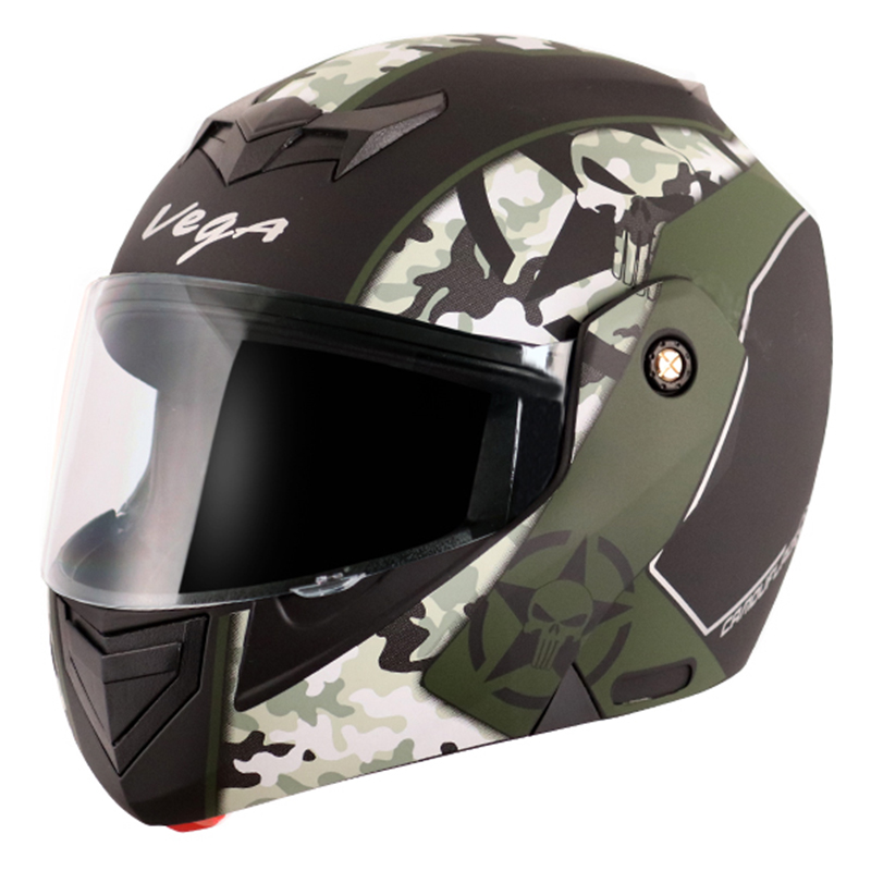 VEGA CRUX DX CAMO DULL BLACK BATTLE GREEN C/V (L)