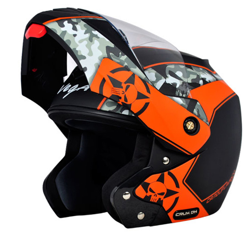 VEGA CRUX DX CAMO DULL BLACK ORANGE C/V (L)