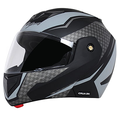 VEGA CRUX DX CHECKS DULL BLACK SILVER C/V (M)