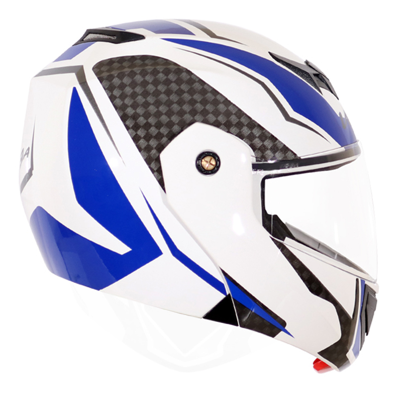 VEGA CRUX DX CHECKS WHITE M.BLUE L