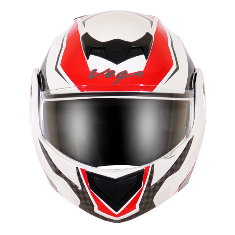 VEGA CRUX DX CHECKS WHITE RED L