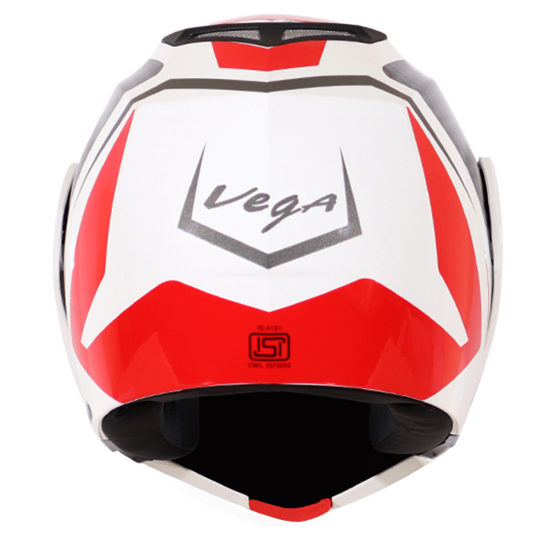 VEGA CRUX DX CHECKS WHITE RED L