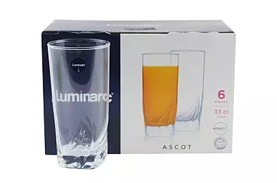 Ascot 33 CL طقم كاسات عصير لومينارك 6 كاسات Ascot 33 CL طقم كاسات عصير لومينارك 6 كاسات