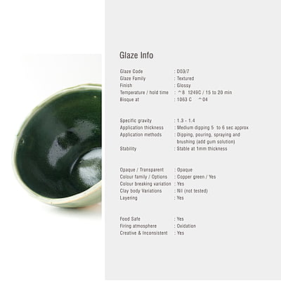 Sara High Fire Semi Matt Basil Green D03/7 Sara High Fire Semi Matt Basil Green D03/7