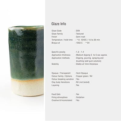 Sara High Fire Textured Green Viridian D09 Sara High Fire Textured Green Viridian D09