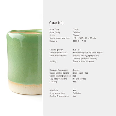 Sara High Fire Transparent Light Green D28/1 Sara High Fire Transparent Light Green D28/1