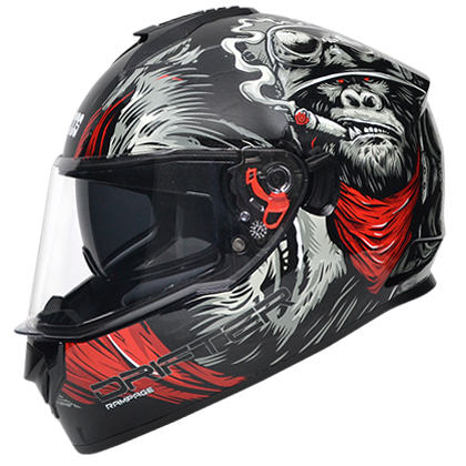STUDDS DRIFTER D3 BLACK/GREY N2 RED D/V (M)