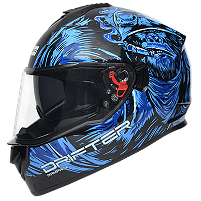STUDDS DRIFTER D3 MATT BLACK N1 BLUE D/V (L)