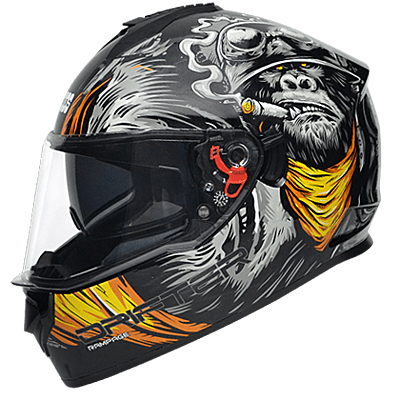 STUDDS DRIFTER D3 MATT BLACK N5 YELLOW D/V (L)