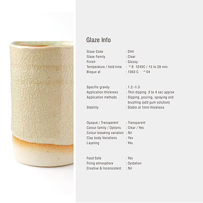 Sara High Fire Crackle  Clear D44