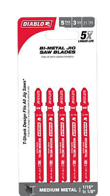 DIABLO -  3-5/8" Jig Saw Blades for Cuts in Bi-Metal