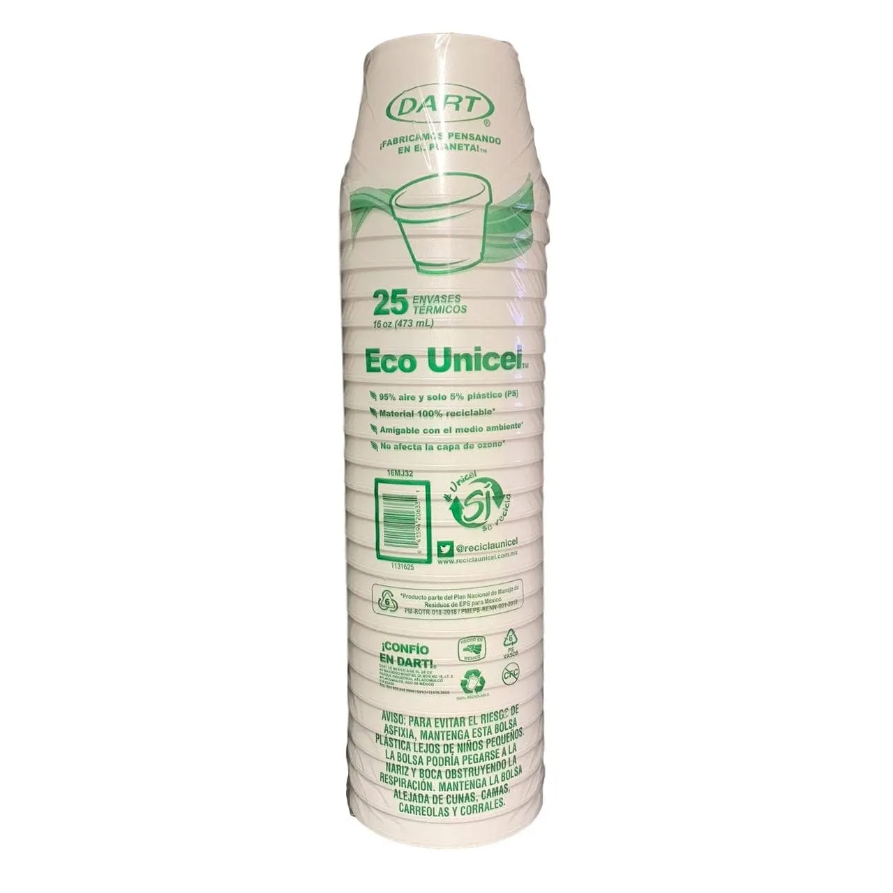 DART ENVASE TERMICO 1/2 L 16MJ32 25 PZAS
