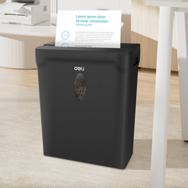 DELI T014 PAPER SHREDDER 5SHTS 10L BLACK DELI T014 PAPER SHREDDER 5SHTS 10L BLACK