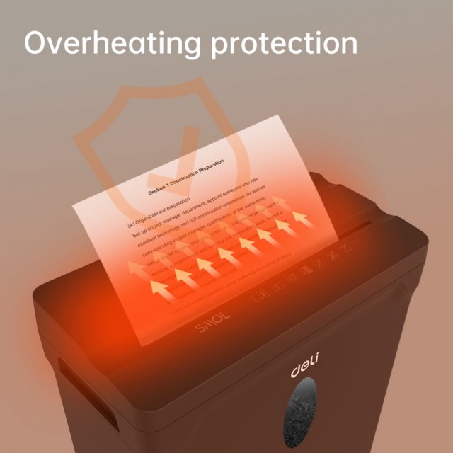 DELI T014 PAPER SHREDDER 5SHTS 10L BLACK DELI T014 PAPER SHREDDER 5SHTS 10L BLACK